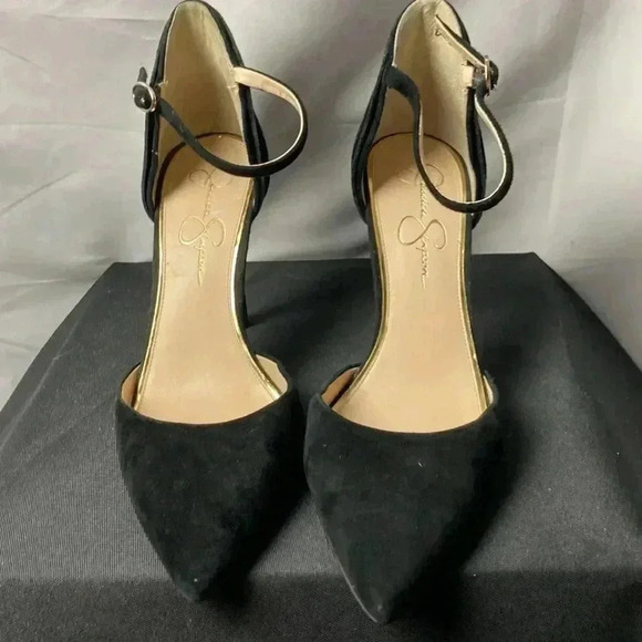 JESSICA SIMPSON CARLETTE WO SIZE 10 BBLACK SUEDE LEATHER UPPER 4.5” HEEL… - Picture 6 of 13
